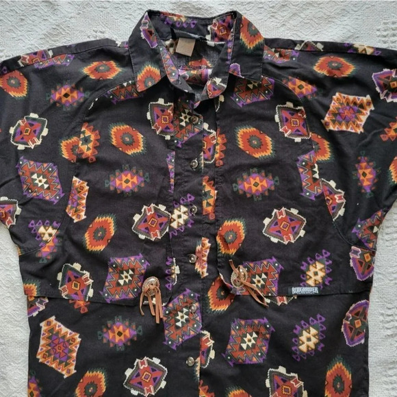 Rough Riders Vintage Style Western Button up Shirt - Picture 6 of 11